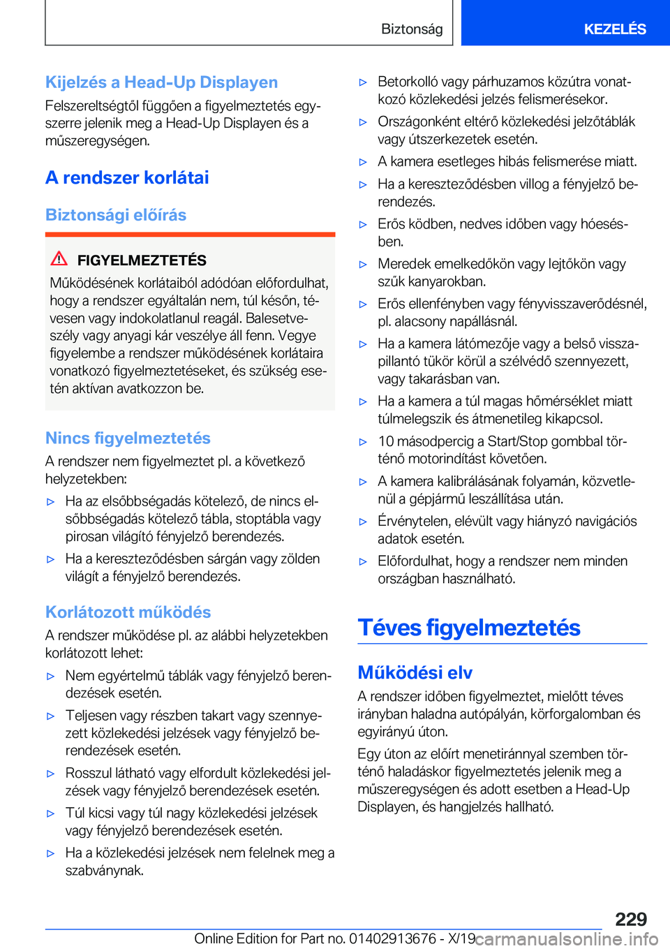BMW X5 2020  Kezelési útmutató (in Hungarian) �K�i�j�e�l�z�