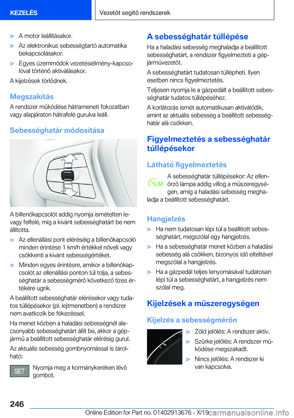 BMW X5 2020  Kezelési útmutató (in Hungarian) x�A��m�o�t�o�r��l�e�