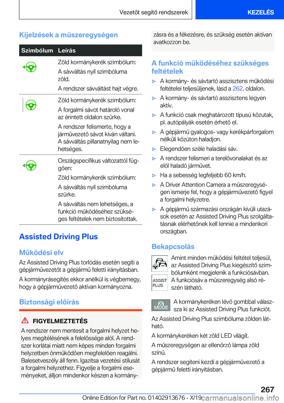 BMW X5 2020  Kezelési útmutató (in Hungarian) �K�i�j�e�l�z�