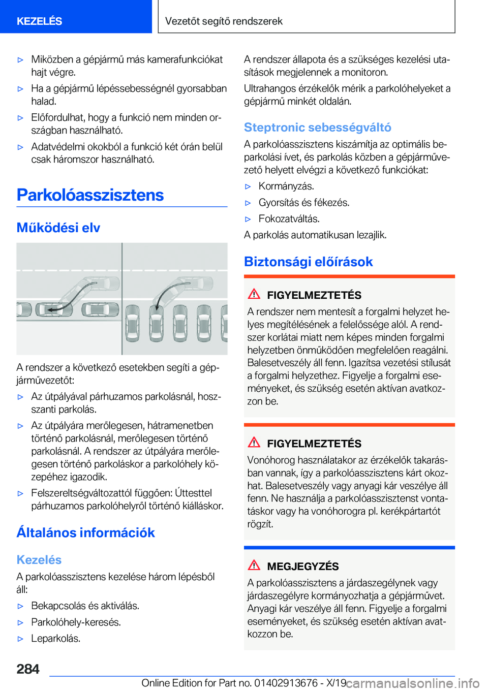 BMW X5 2020  Kezelési útmutató (in Hungarian) x�M�i�k�