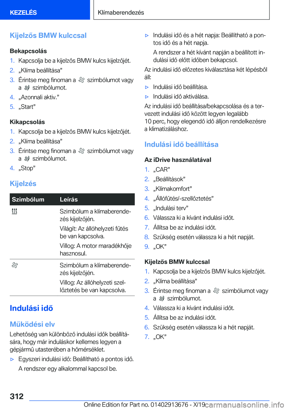 BMW X5 2020  Kezelési útmutató (in Hungarian) �K�i�j�e�l�z�