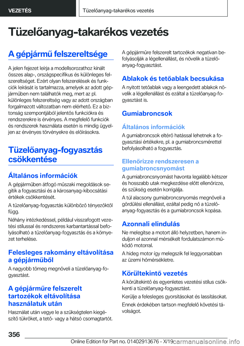 BMW X5 2020  Kezelési útmutató (in Hungarian) �T�