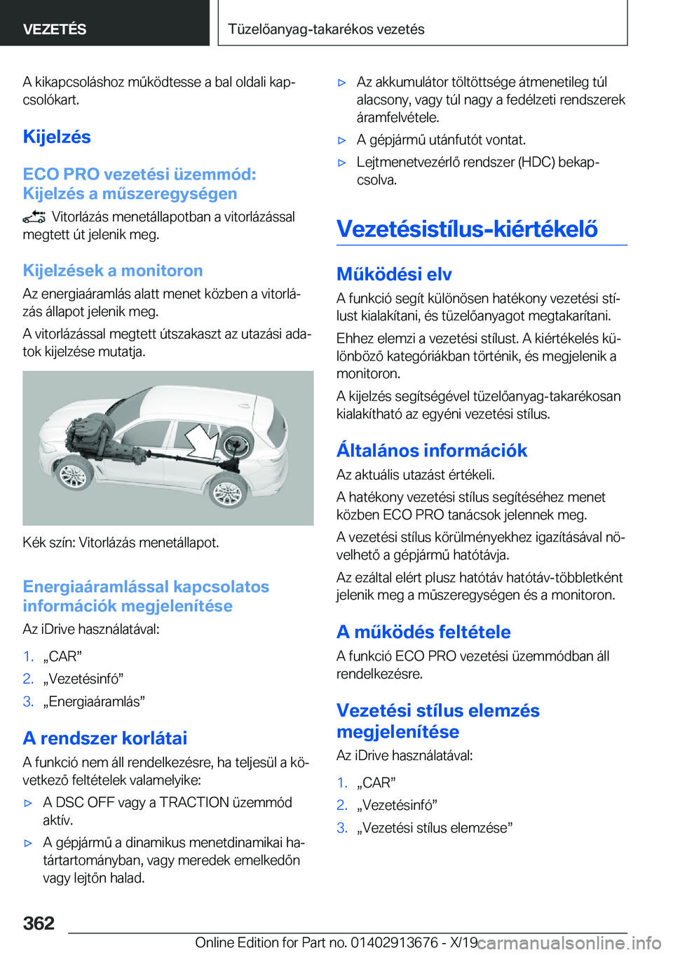 BMW X5 2020  Kezelési útmutató (in Hungarian) �A��k�i�k�a�p�c�s�o�l�