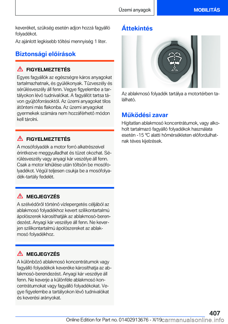BMW X5 2020  Kezelési útmutató (in Hungarian) �k�e�v�e�r�