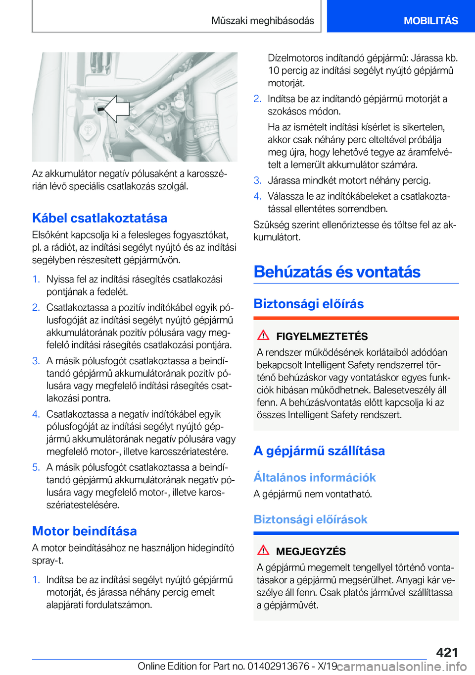 BMW X5 2020  Kezelési útmutató (in Hungarian) �A�z��a�k�k�u�m�u�l�