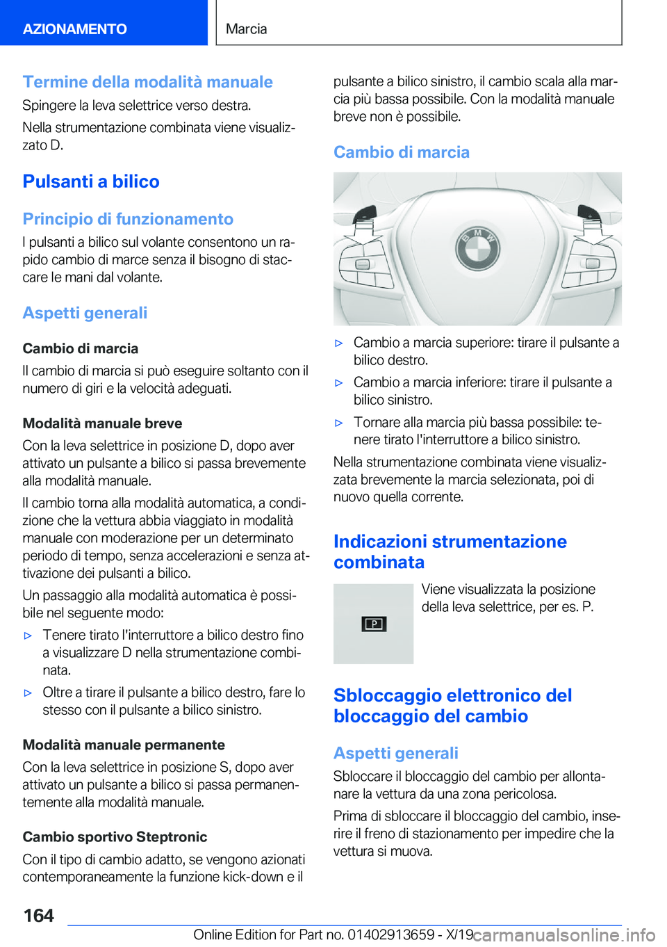 BMW X5 2020  Libretti Di Uso E manutenzione (in Italian) �T�e�r�m�i�n�e��d�e�l�l�a��m�o�d�a�l�i�t�