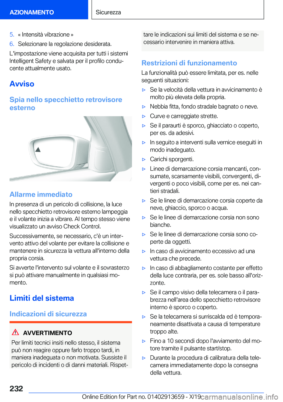BMW X5 2020  Libretti Di Uso E manutenzione (in Italian) �5�.�«��I�n�t�e�n�s�i�t�