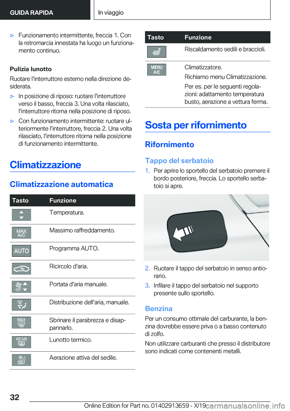 BMW X5 2020  Libretti Di Uso E manutenzione (in Italian) 'x�F�u�n�z�i�o�n�a�m�e�n�t�o��i�n�t�e�r�m�i�t�t�e�n�t�e�,��f�r�e�c�c�i�a��1�.��C�o�n
�l�a��r�e�t�r�o�m�a�r�c�i�a��i�n�n�e�s�t�a�t�a��h�a��l�u�o�g�o��u�n��f�u�n�z�i�o�n�aª
�m�e�n�t�o��