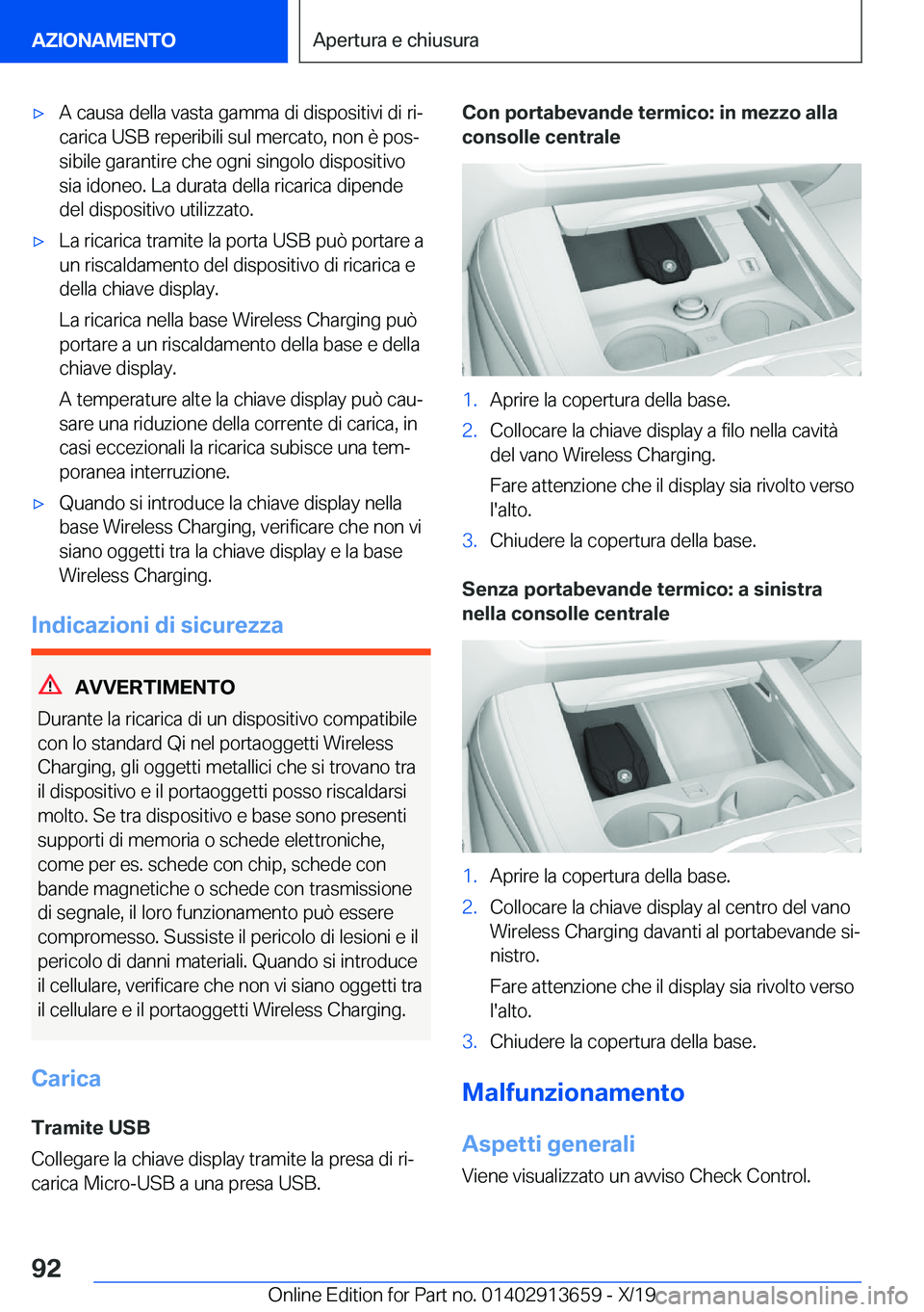 BMW X5 2020  Libretti Di Uso E manutenzione (in Italian) 'x�A��c�a�u�s�a��d�e�l�l�a��v�a�s�t�a��g�a�m�m�a��d�i��d�i�s�p�o�s�i�t�i�v�i��d�i��r�iª
�c�a�r�i�c�a��U�S�B��r�e�p�e�r�i�b�i�l�i��s�u�l��m�e�r�c�a�t�o�,��n�o�n��è��p�o�sª
�s�i�