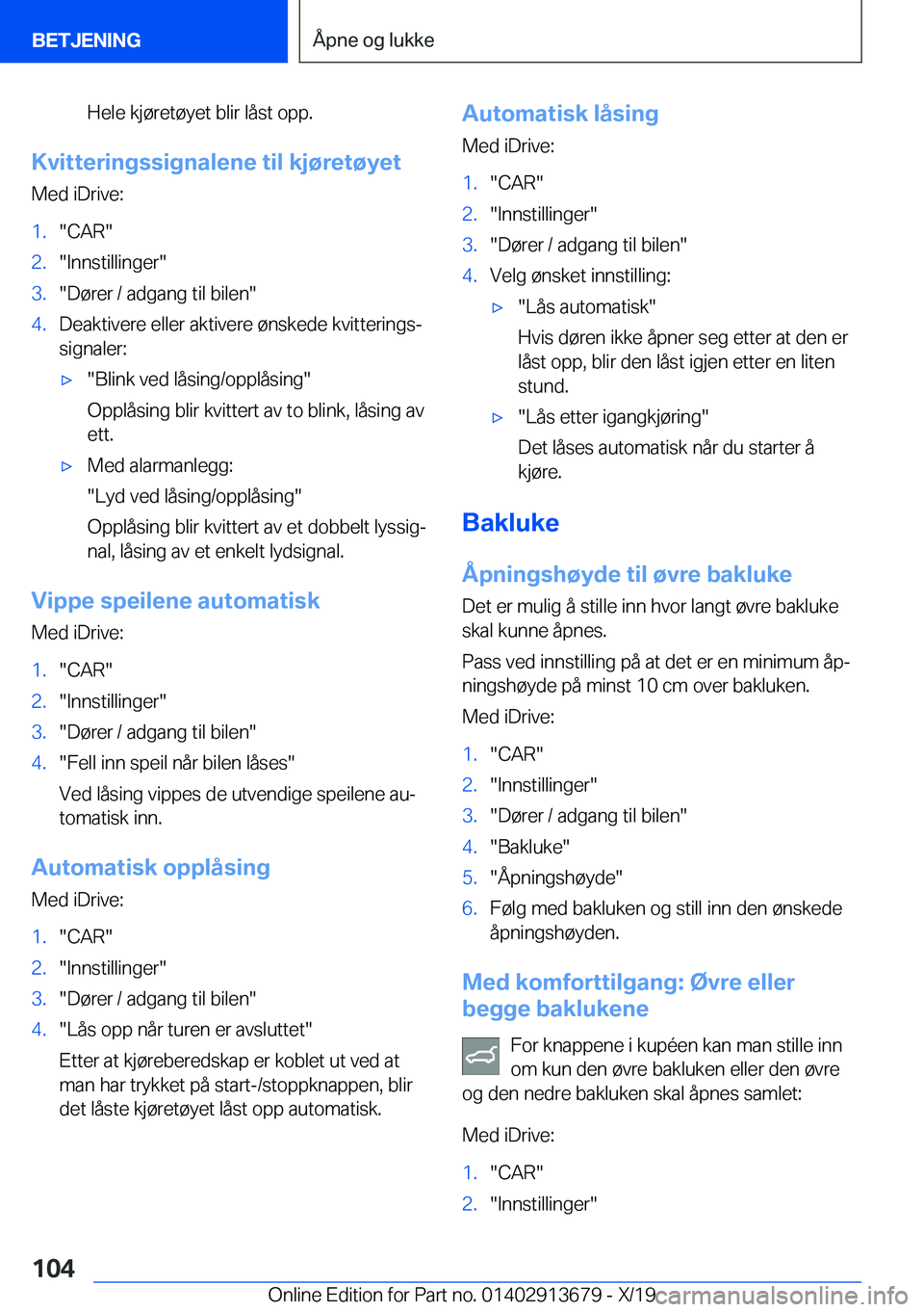 BMW X5 2020  InstruksjonsbØker (in Norwegian) �H�e�l�e��k�j�