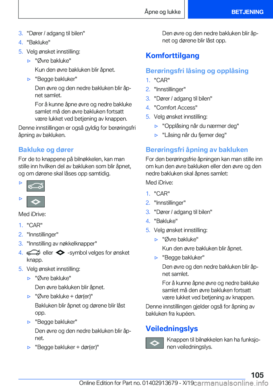BMW X5 2020  InstruksjonsbØker (in Norwegian) �3�.��D�