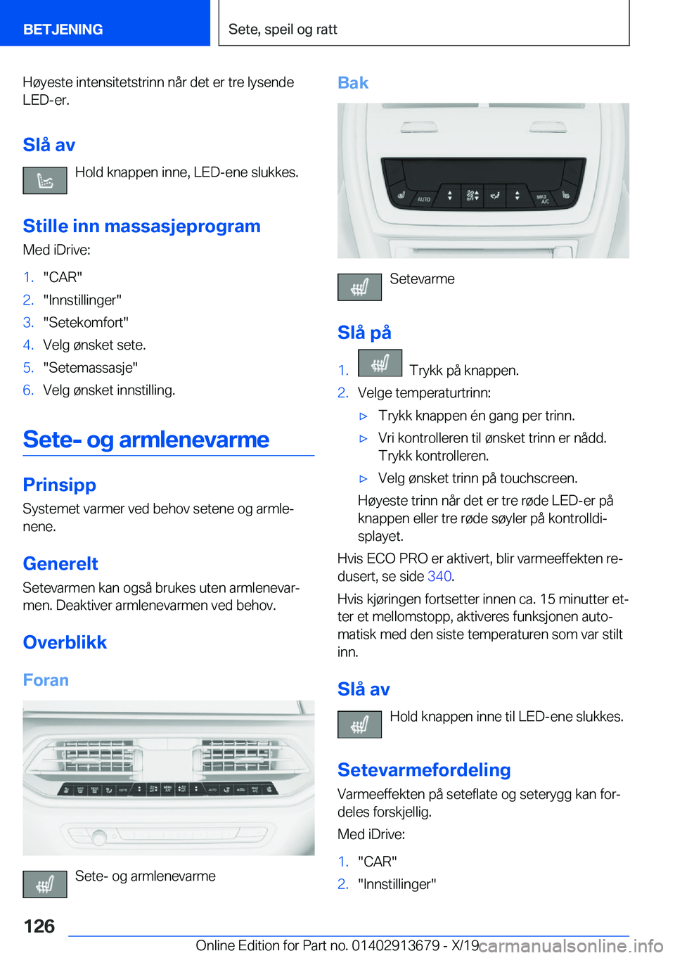 BMW X5 2020  InstruksjonsbØker (in Norwegian) �H�
