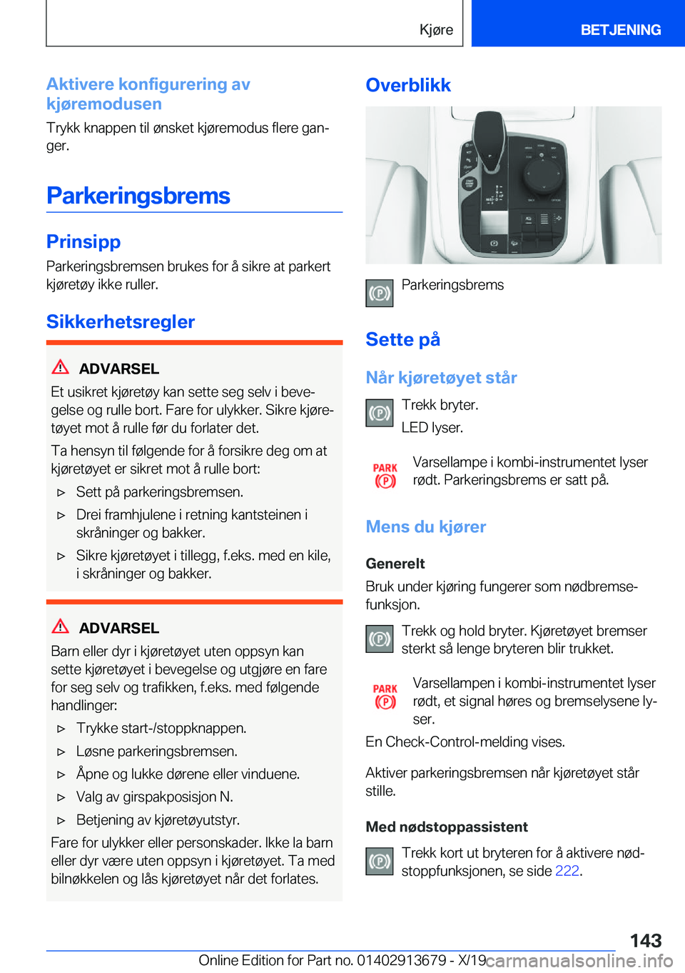 BMW X5 2020  InstruksjonsbØker (in Norwegian) �A�k�t�i�v�e�r�e��k�o�n�f�i�g�u�r�e�r�i�n�g��a�v
�k�j�