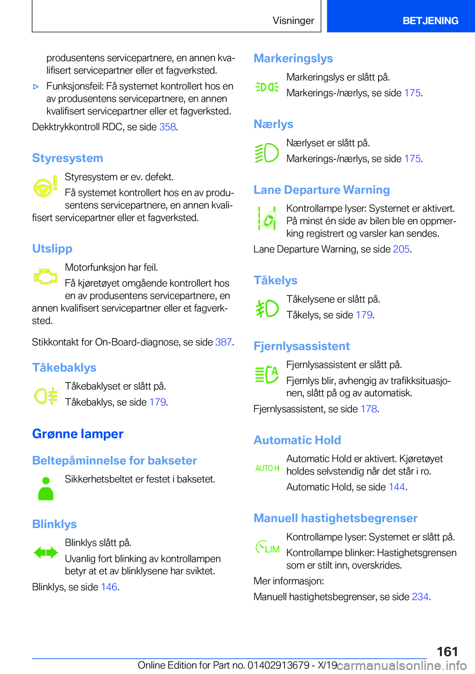 BMW X5 2020  InstruksjonsbØker (in Norwegian) �p�r�o�d�u�s�e�n�t�e�n�s��s�e�r�v�i�c�e�p�a�r�t�n�e�r�e�,��e�n��a�n�n�e�n��k�v�aj
�l�i�f�i�s�e�r�t��s�e�r�v�i�c�e�p�a�r�t�n�e�r��e�l�l�e�r��e�t��f�a�g�v�e�r�k�s�t�e�d�.'x�F�u�n�k�s�j�o�n�