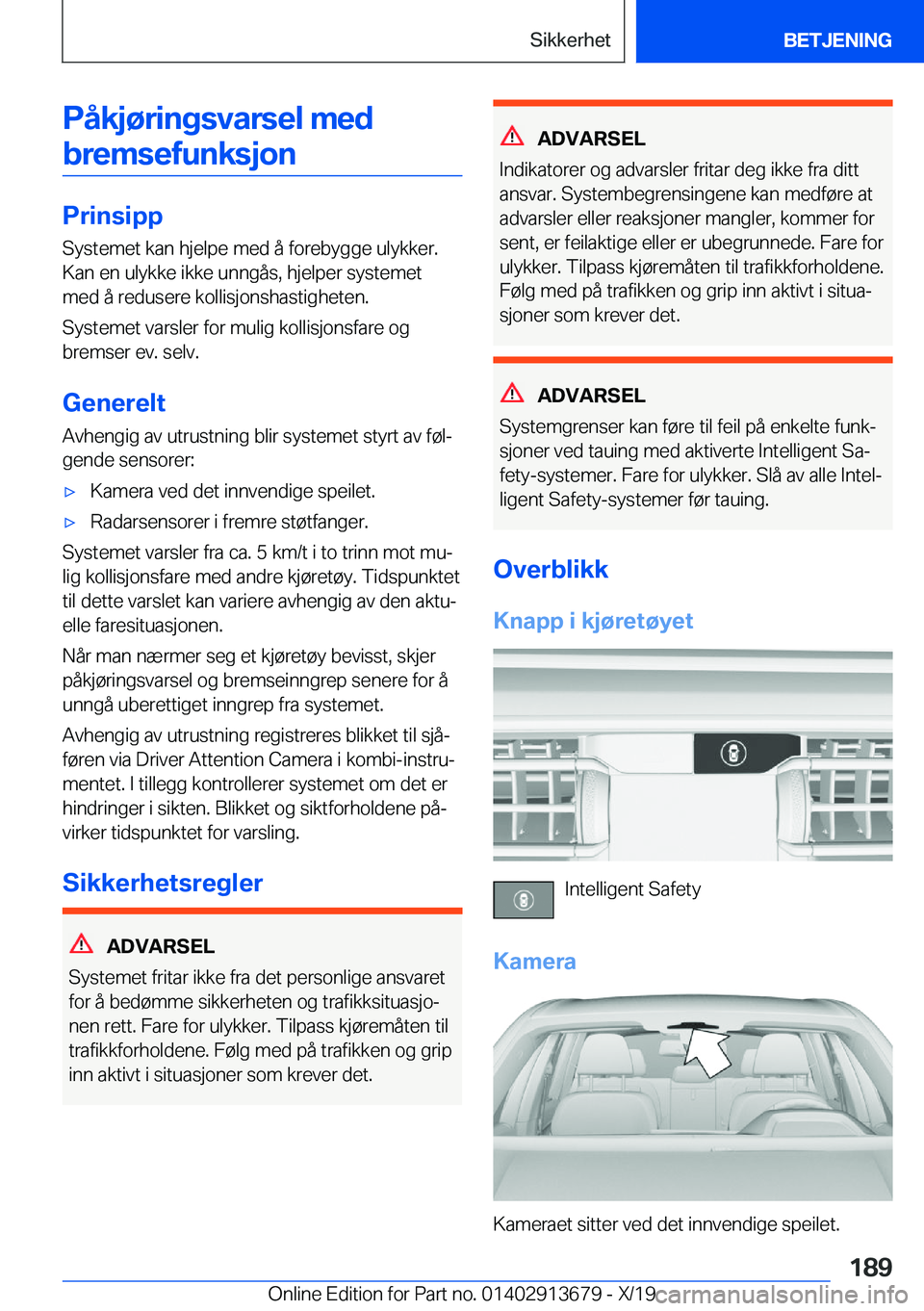 BMW X5 2020  InstruksjonsbØker (in Norwegian) �P�å�k�j�