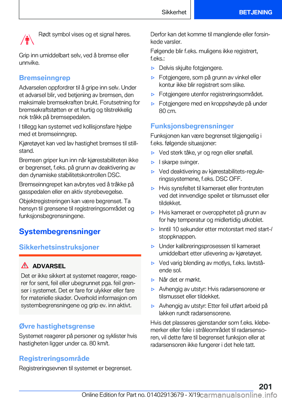 BMW X5 2020  InstruksjonsbØker (in Norwegian) �R�