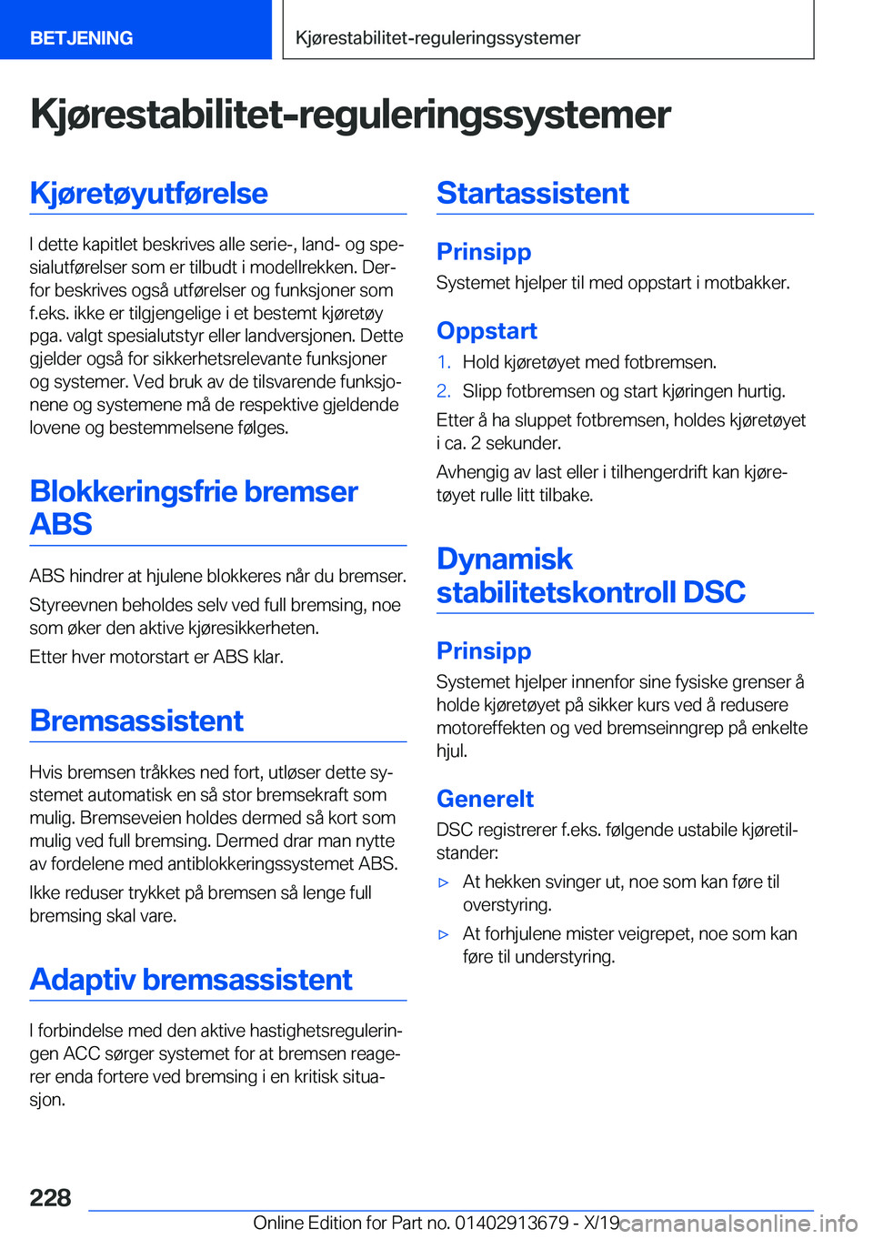 BMW X5 2020  InstruksjonsbØker (in Norwegian) �K�j�