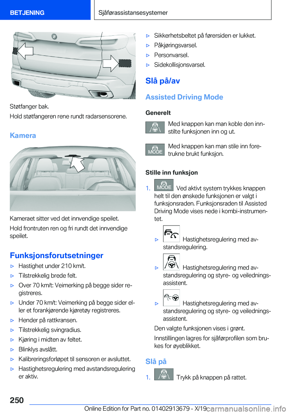 BMW X5 2020  InstruksjonsbØker (in Norwegian) �S�t�