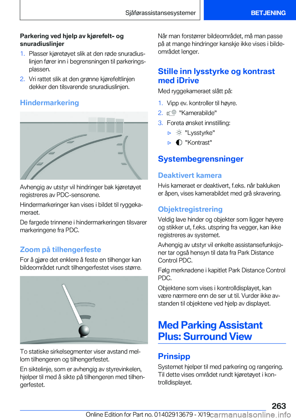 BMW X5 2020  InstruksjonsbØker (in Norwegian) �P�a�r�k�e�r�i�n�g��v�e�d��h�j�e�l�p��a�v��k�j�
