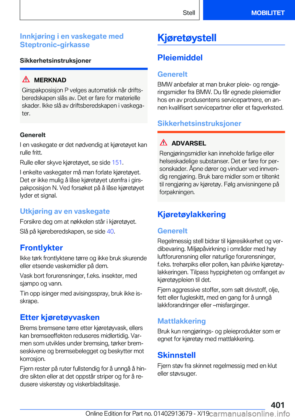 BMW X5 2020  InstruksjonsbØker (in Norwegian) �I�n�n�k�j�