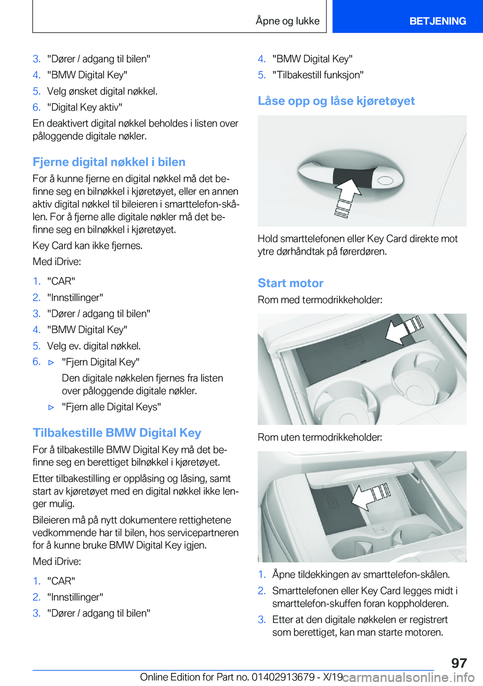 BMW X5 2020  InstruksjonsbØker (in Norwegian) �3�.��D�