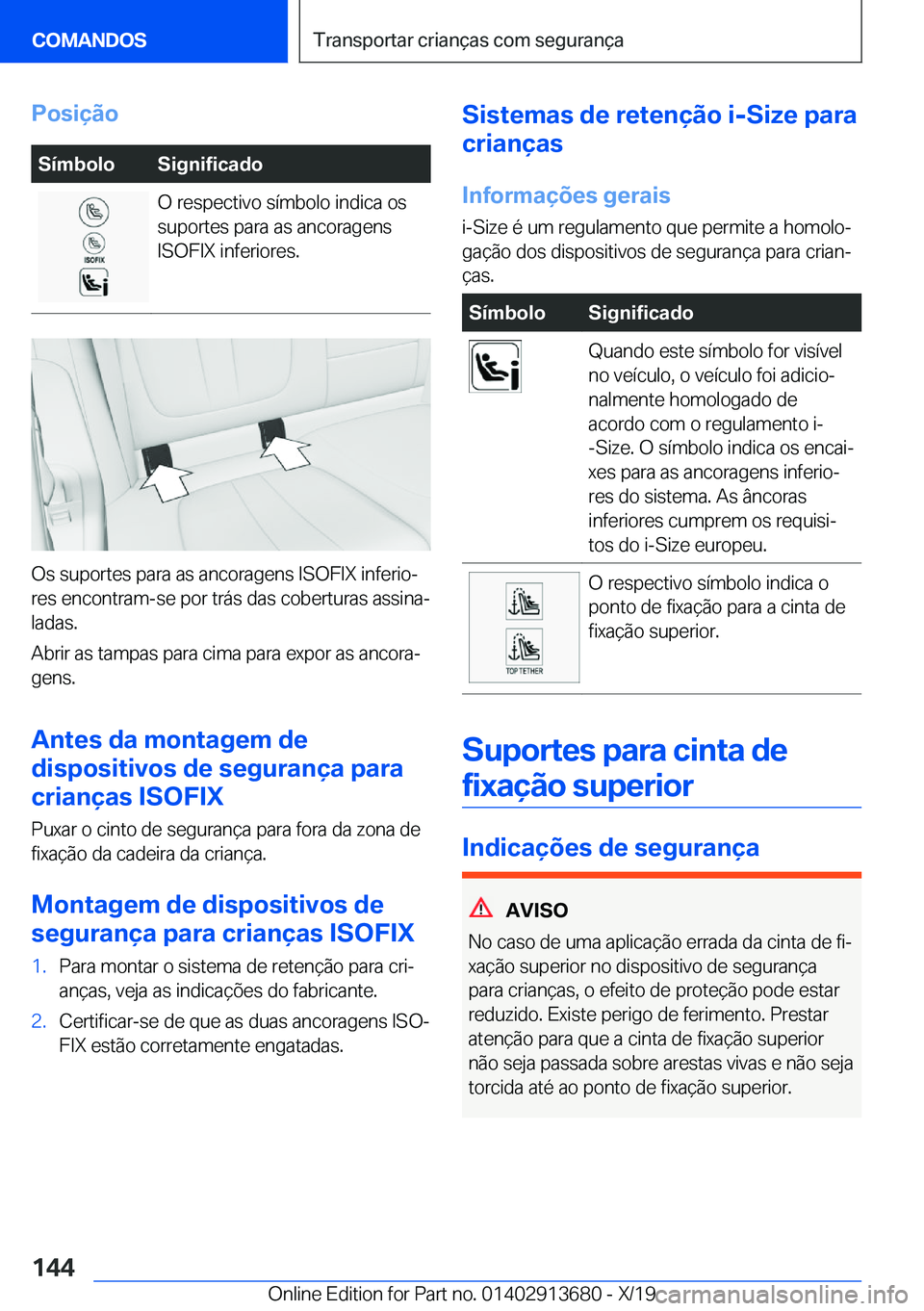 BMW X5 2020  Manual do condutor (in Portuguese) �P�o�s�i�