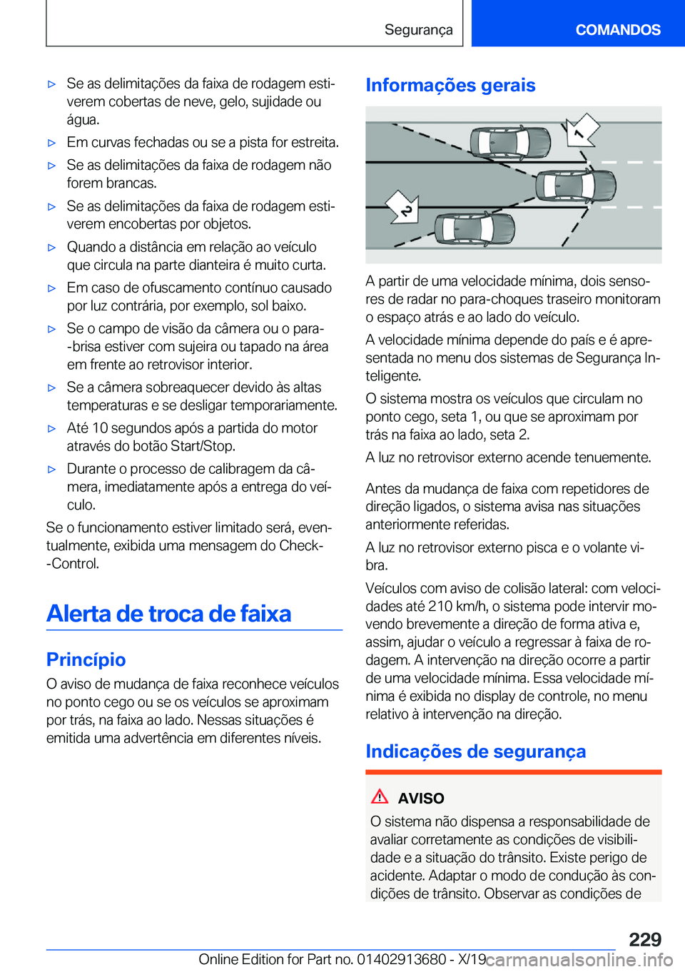 BMW X5 2020  Manual do condutor (in Portuguese) x�S�e��a�s��d�e�l�i�m�i�t�a�