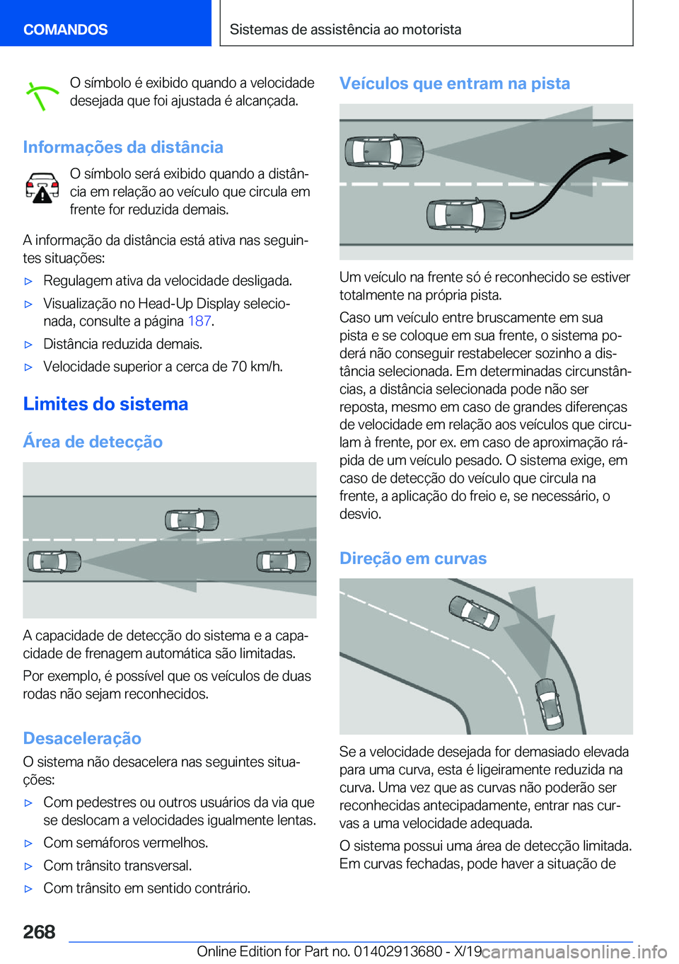 BMW X5 2020  Manual do condutor (in Portuguese) �O��s�