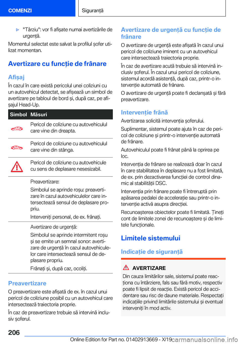 BMW X5 2020  Ghiduri De Utilizare (in Romanian) 'x��T�