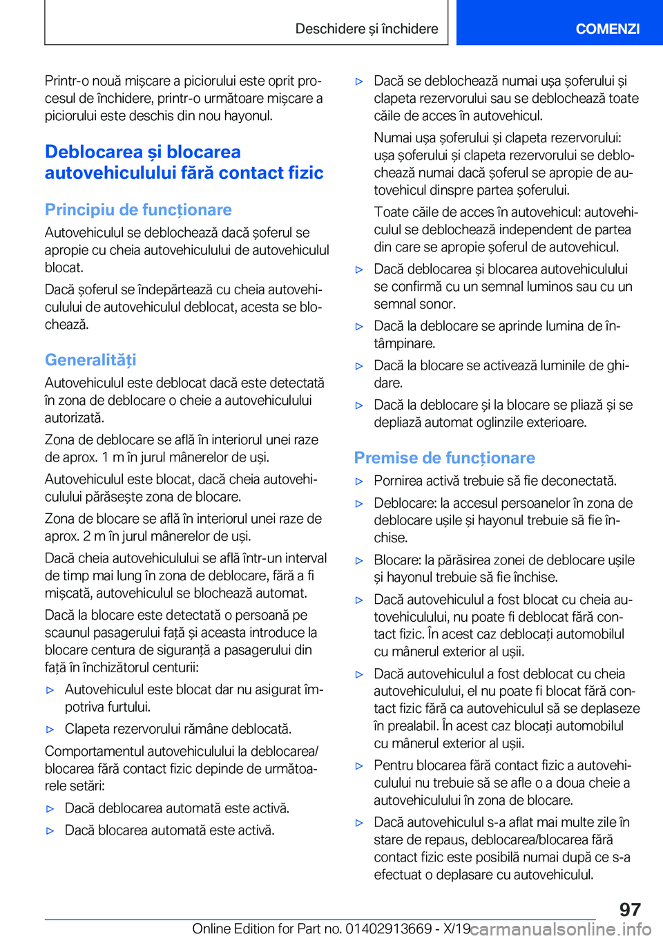 BMW X5 2020  Ghiduri De Utilizare (in Romanian) �P�r�i�n�t�r�-�o��n�o�u�ă��m�i&�c�a�r�e��a��p�i�c�i�o�r�u�l�u�i��e�s�t�e��o�p�r�i�t��p�r�oj�c�e�s�u�l��d�e��