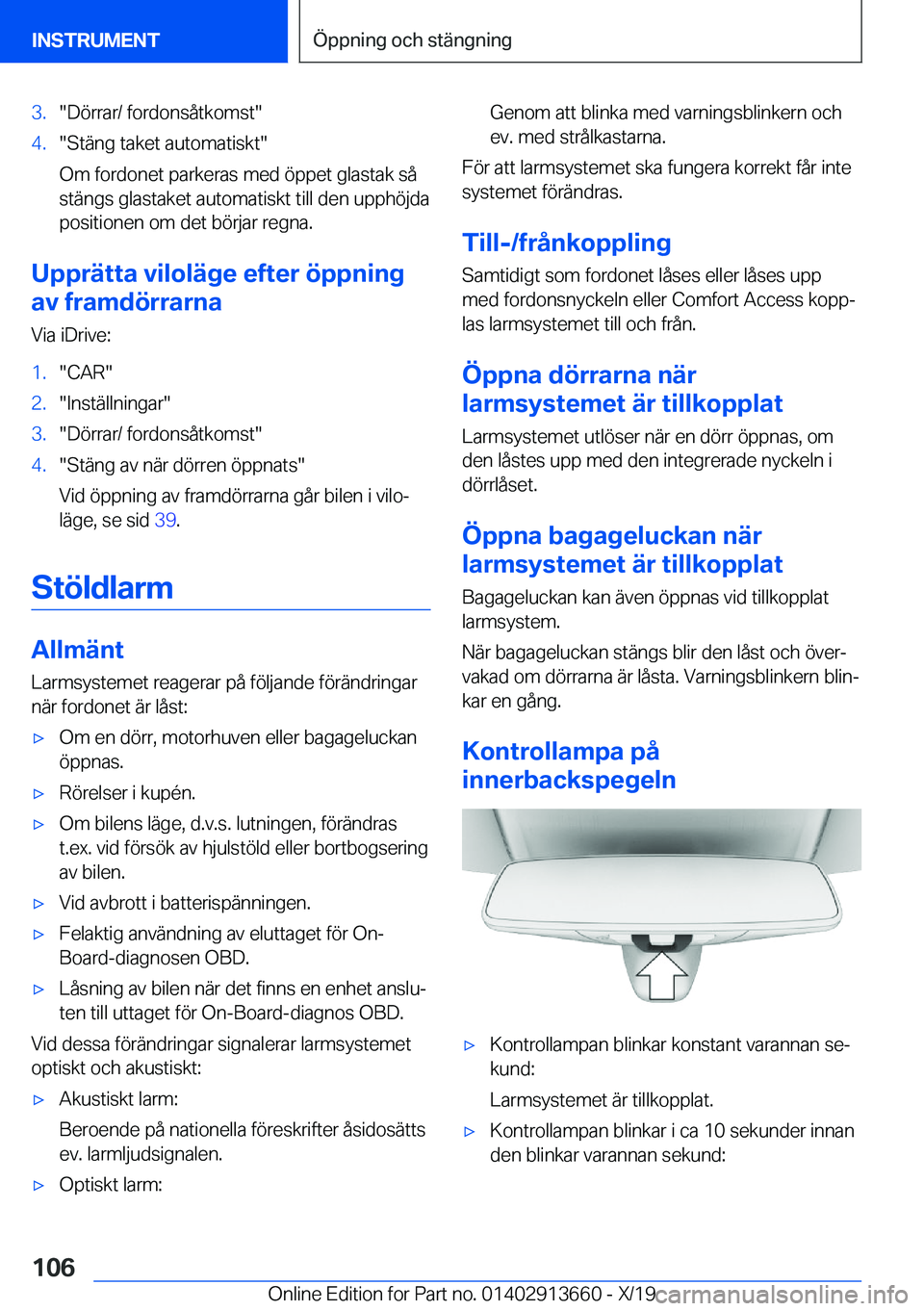 BMW X5 2020  InstruktionsbÖcker (in Swedish) �3�.��D�