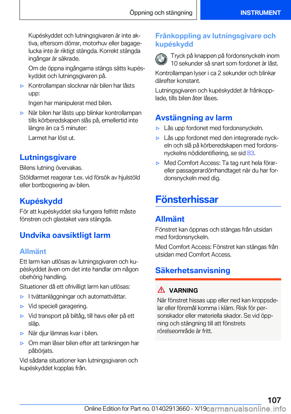 BMW X5 2020  InstruktionsbÖcker (in Swedish) �K�u�p�