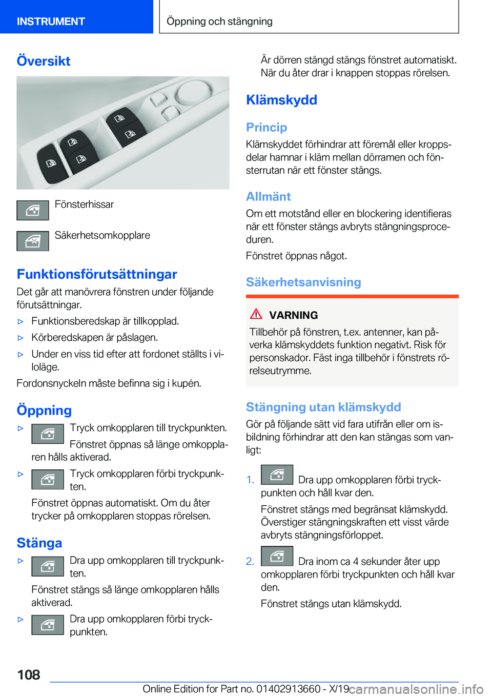 BMW X5 2020  InstruktionsbÖcker (in Swedish) �