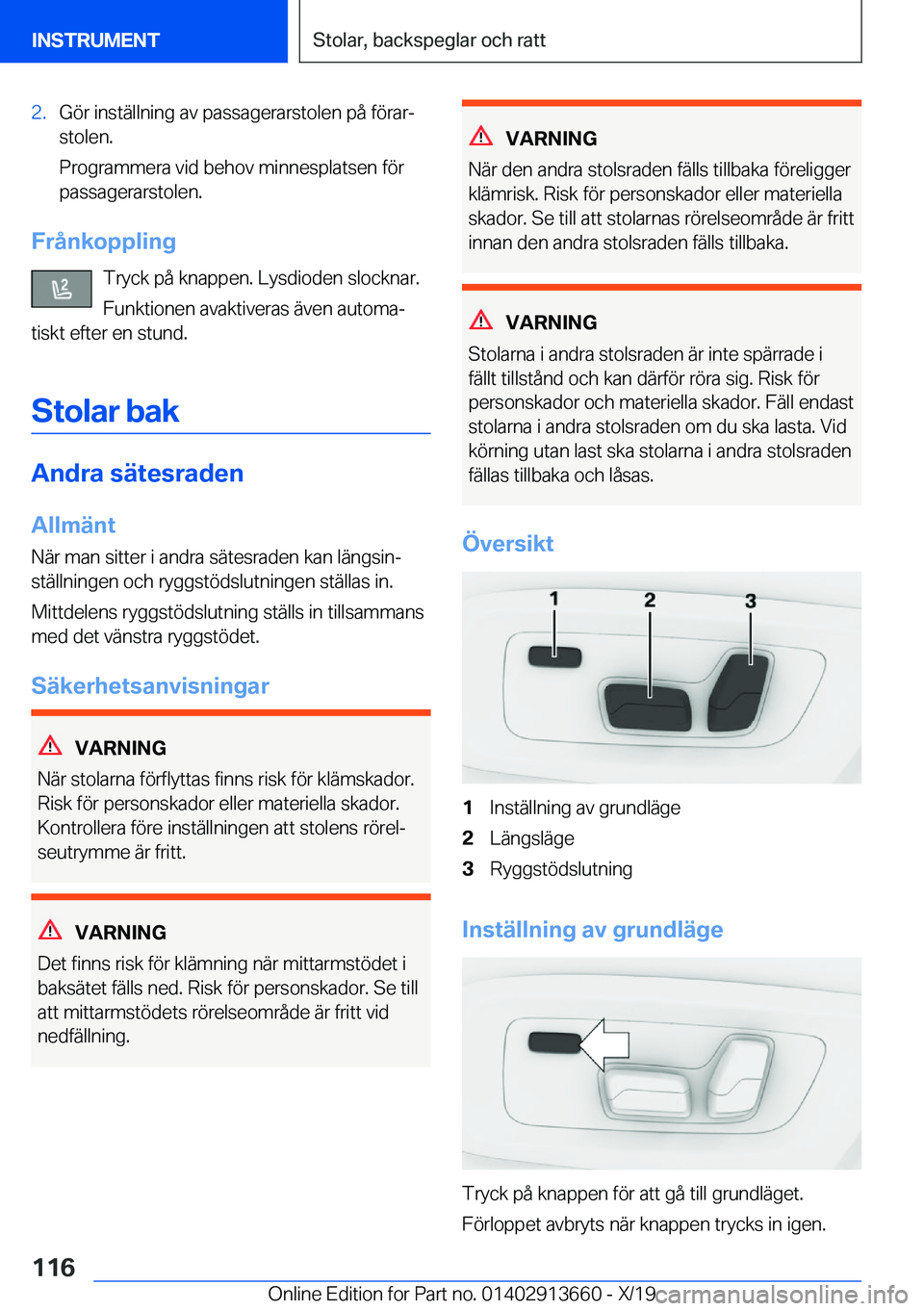 BMW X5 2020  InstruktionsbÖcker (in Swedish) �2�.�G�