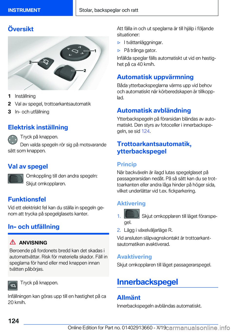 BMW X5 2020  InstruktionsbÖcker (in Swedish) �