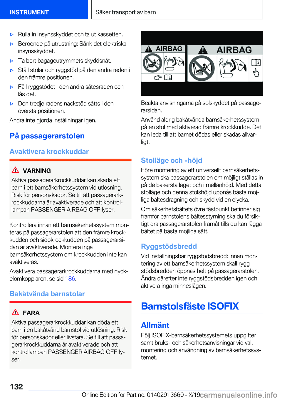BMW X5 2020  InstruktionsbÖcker (in Swedish) 'x�R�u�l�l�a��i�n��i�n�s�y�n�s�s�k�y�d�d�e�t��o�c�h��t�a��u�t��k�a�s�s�e�t�t�e�n�.'x�B�e�r�o�e�n�d�e��p�å��u�t�r�u�s�t�n�i�n�g�:��S�ä�n�k��d�e�t��e�l�e�k�t�r�i�s�k�a
�i�n�s�y�n�s�