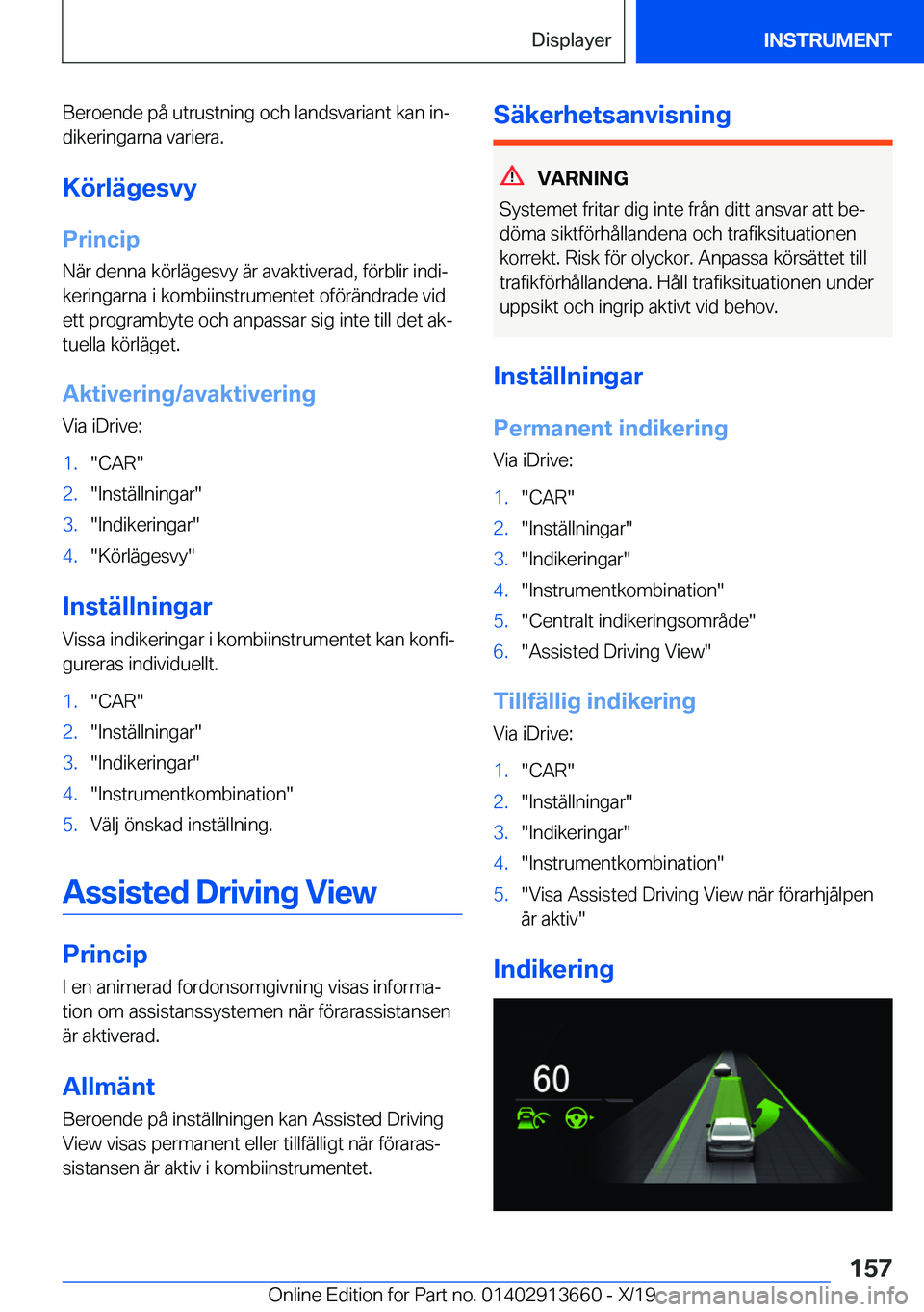BMW X5 2020  InstruktionsbÖcker (in Swedish) �B�e�r�o�e�n�d�e��p�å��u�t�r�u�s�t�n�i�n�g��o�c�h��l�a�n�d�s�v�a�r�i�a�n�t��k�a�n��i�nj
�d�i�k�e�r�i�n�g�a�r�n�a��v�a�r�i�e�r�a�.
�K�