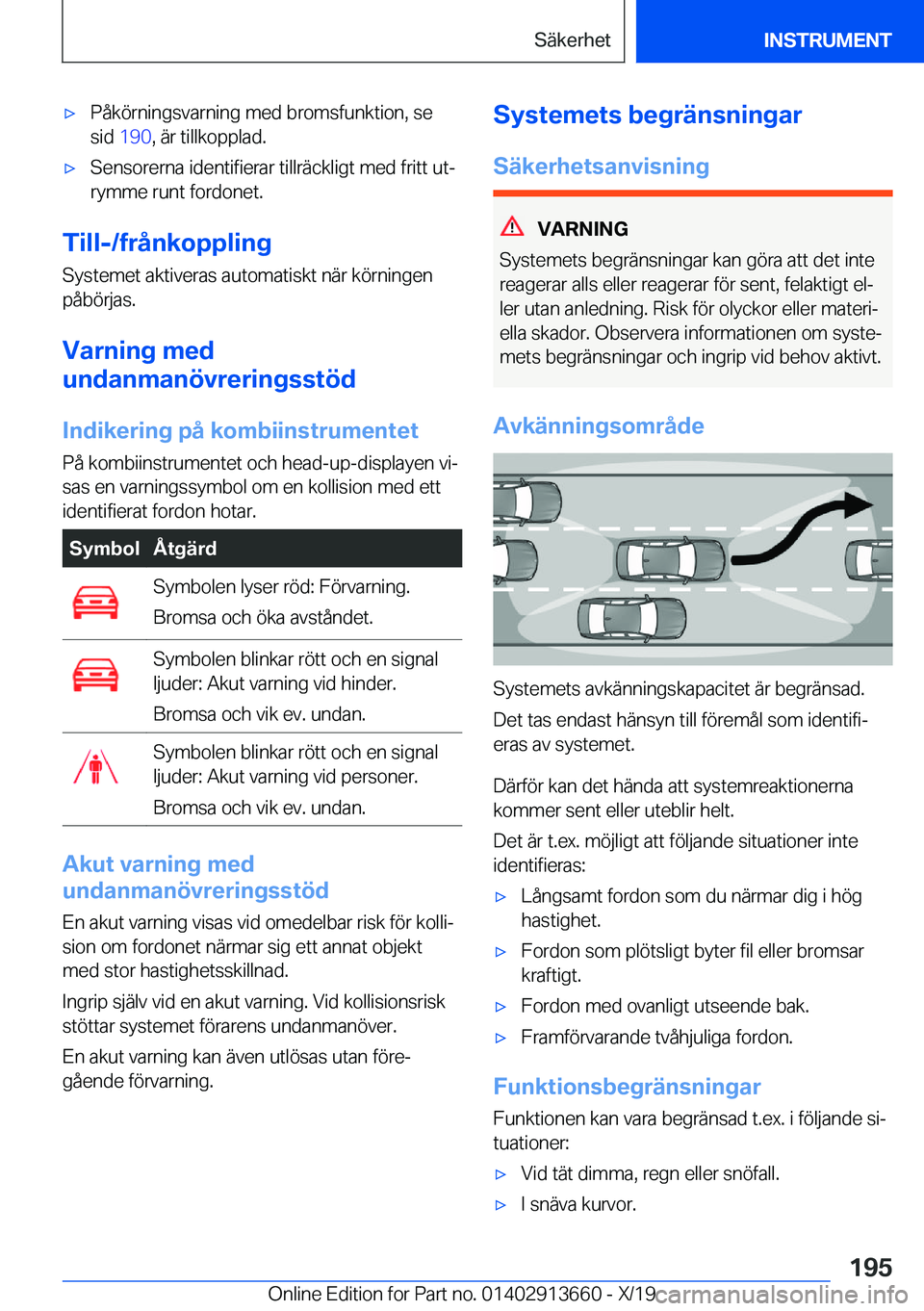 BMW X5 2020  InstruktionsbÖcker (in Swedish) 'x�P�å�k�