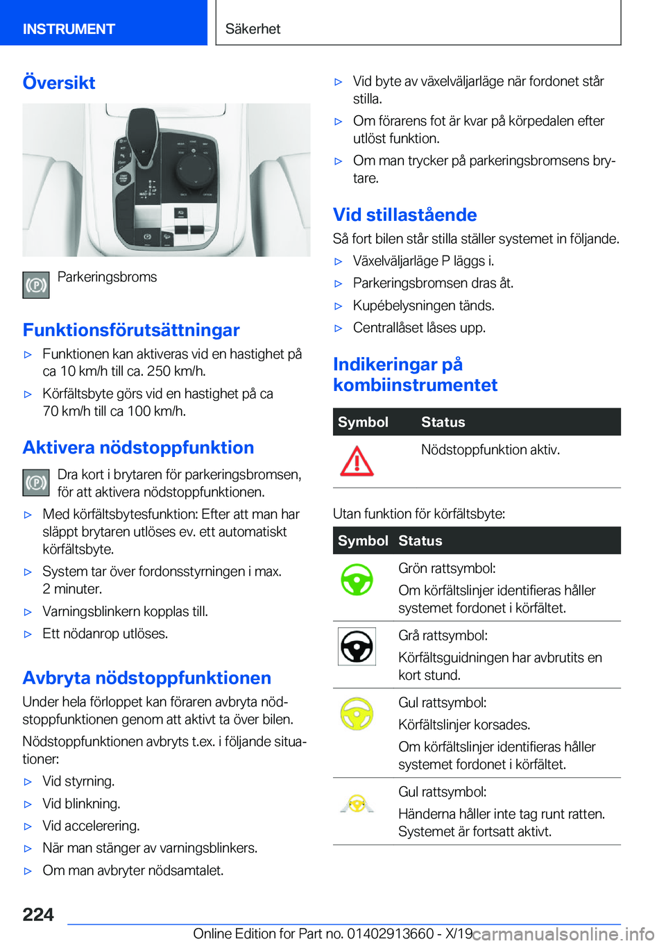 BMW X5 2020  InstruktionsbÖcker (in Swedish) �