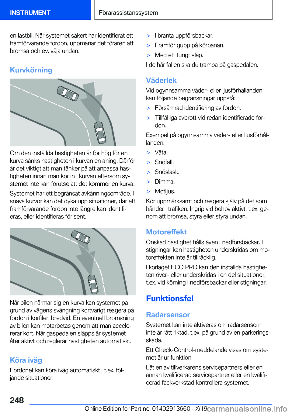 BMW X5 2020  InstruktionsbÖcker (in Swedish) �e�n��l�a�s�t�b�i�l�.��N�ä�r��s�y�s�t�e�m�e�t��s�ä�k�e�r�t��h�a�r��i�d�e�n�t�i�f�i�e�r�a�t��e�t�t�f�r�a�m�f�