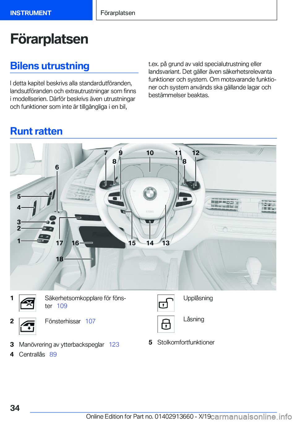 BMW X5 2020  InstruktionsbÖcker (in Swedish) �F�