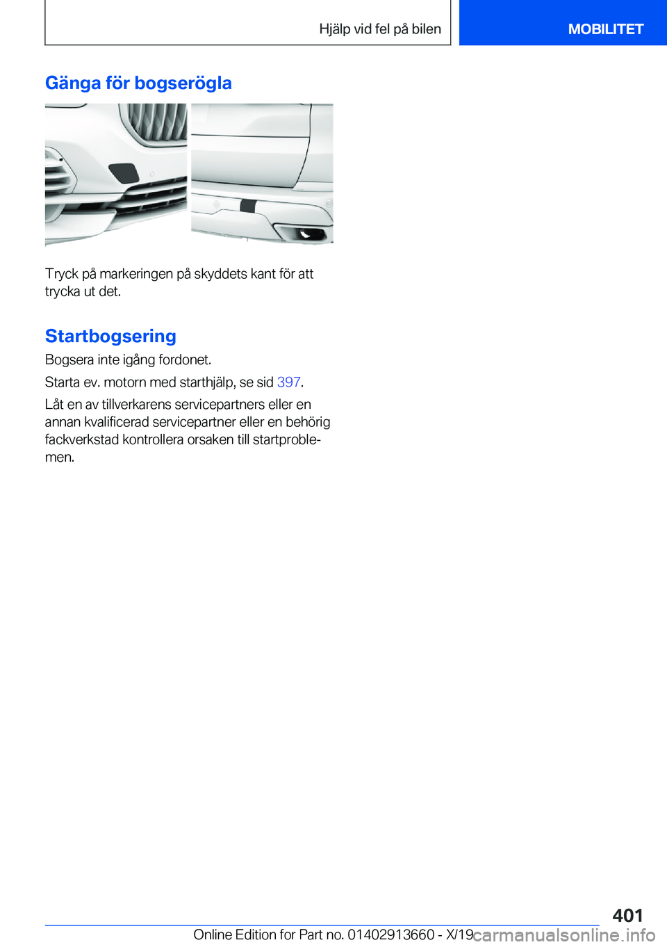 BMW X5 2020  InstruktionsbÖcker (in Swedish) �G�ä�n�g�a��f�