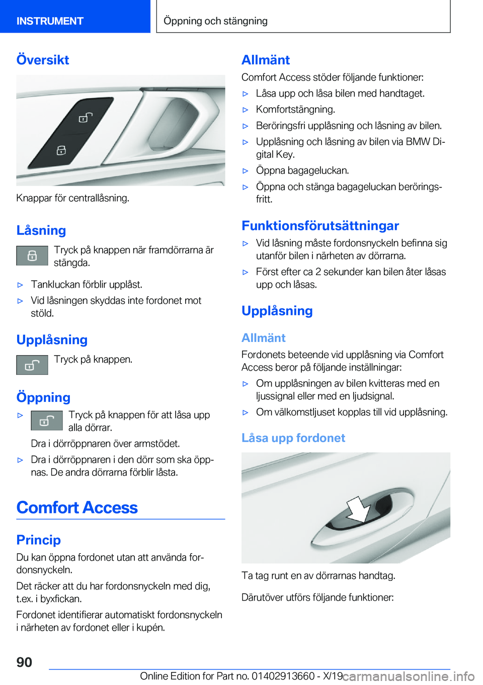 BMW X5 2020  InstruktionsbÖcker (in Swedish) �