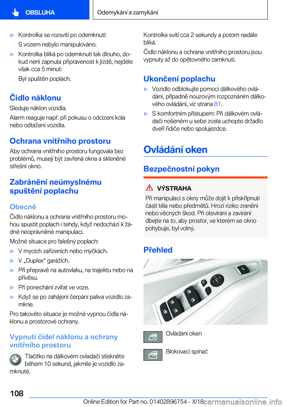 BMW X5 2019  Návod na použití (in Czech) x�K�o�n�t�r�o�l�k�a��s�e��r�o�z�s�v�
