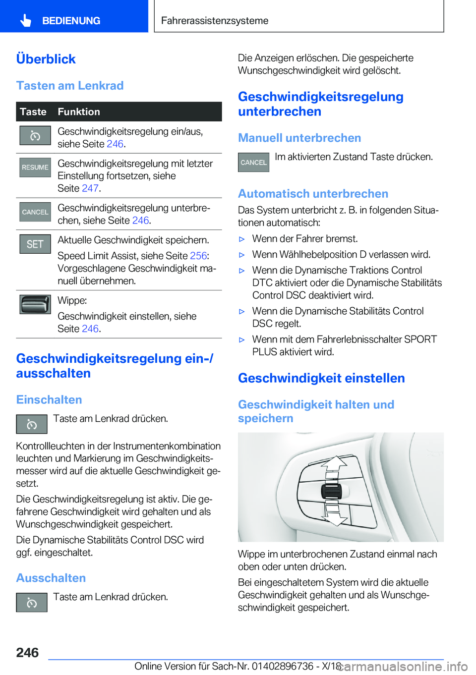 BMW X5 2019  Betriebsanleitungen (in German) �