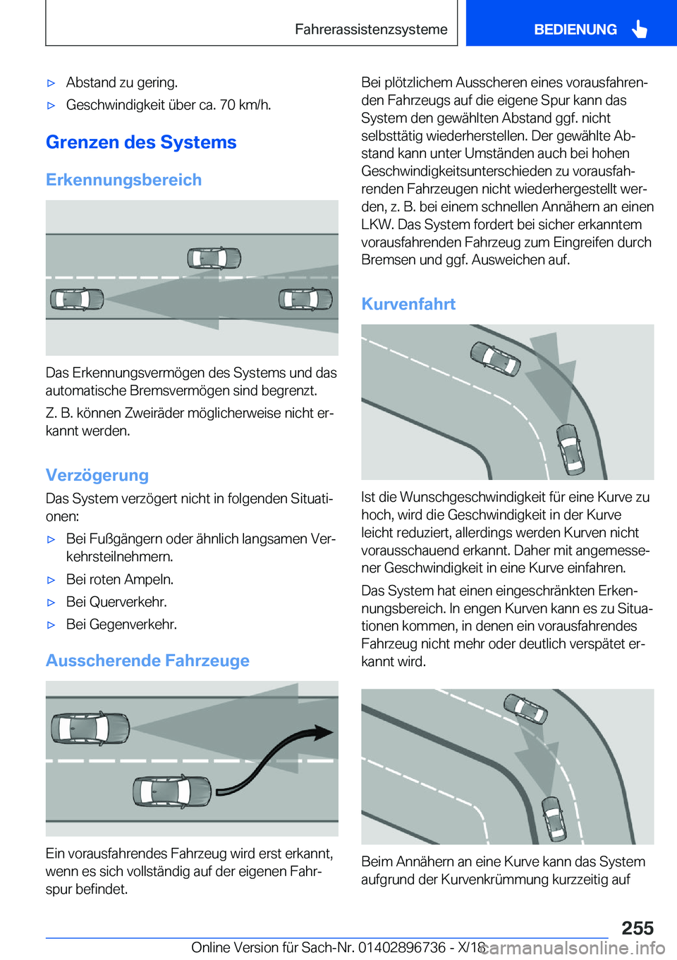 BMW X5 2019  Betriebsanleitungen (in German) x�A�b�s�t�a�n�d��z�u��g�e�r�i�n�g�.x�G�e�s�c�h�w�i�n�d�i�g�k�e�i�t��