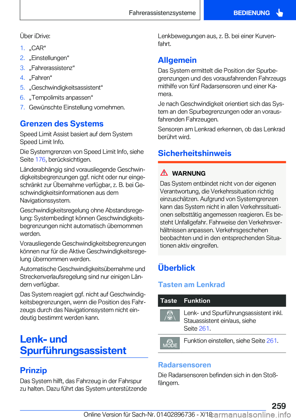 BMW X5 2019  Betriebsanleitungen (in German) �