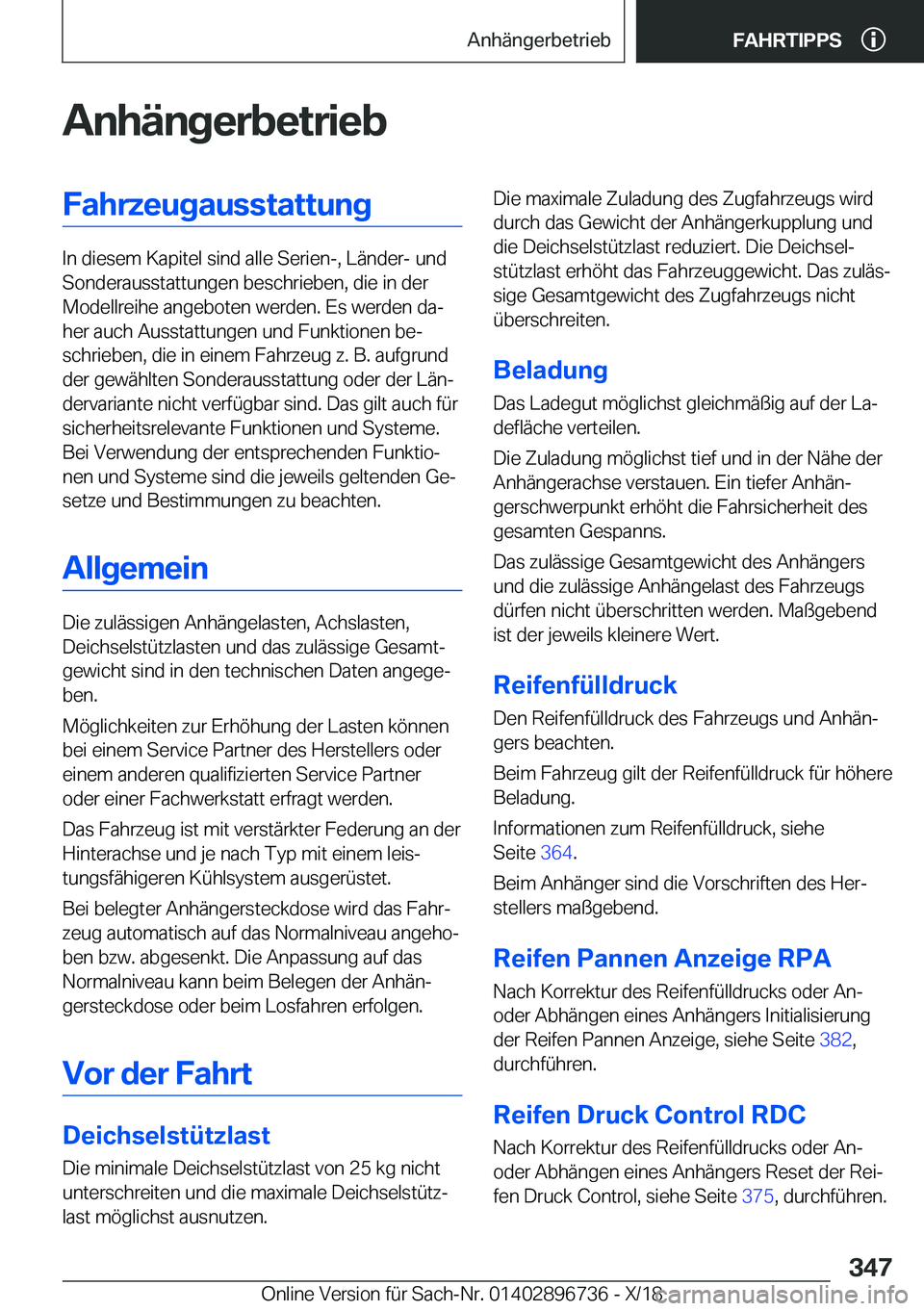 BMW X5 2019  Betriebsanleitungen (in German) �A�n�h�
