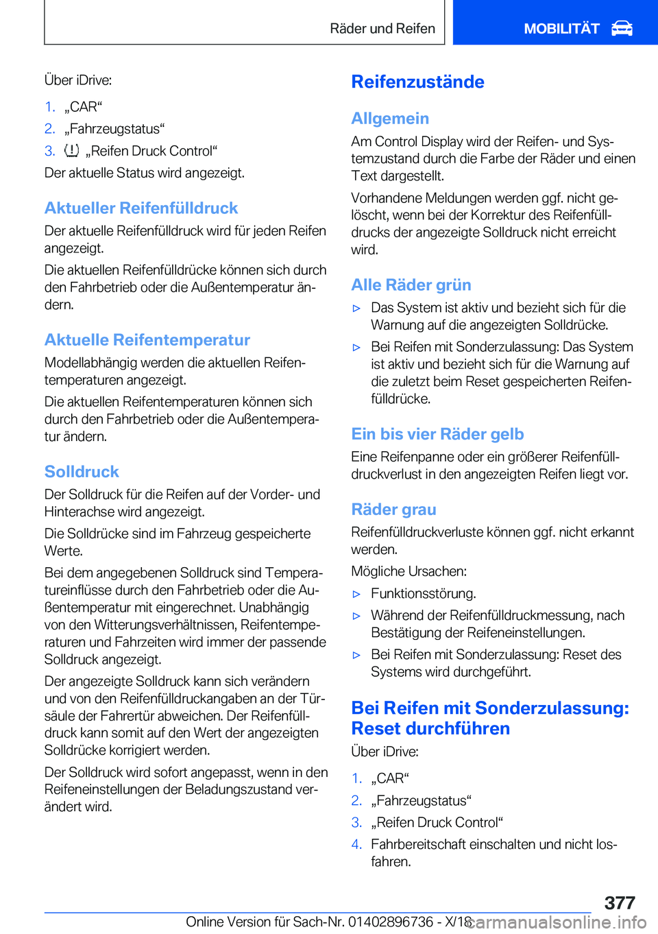 BMW X5 2019  Betriebsanleitungen (in German) �
