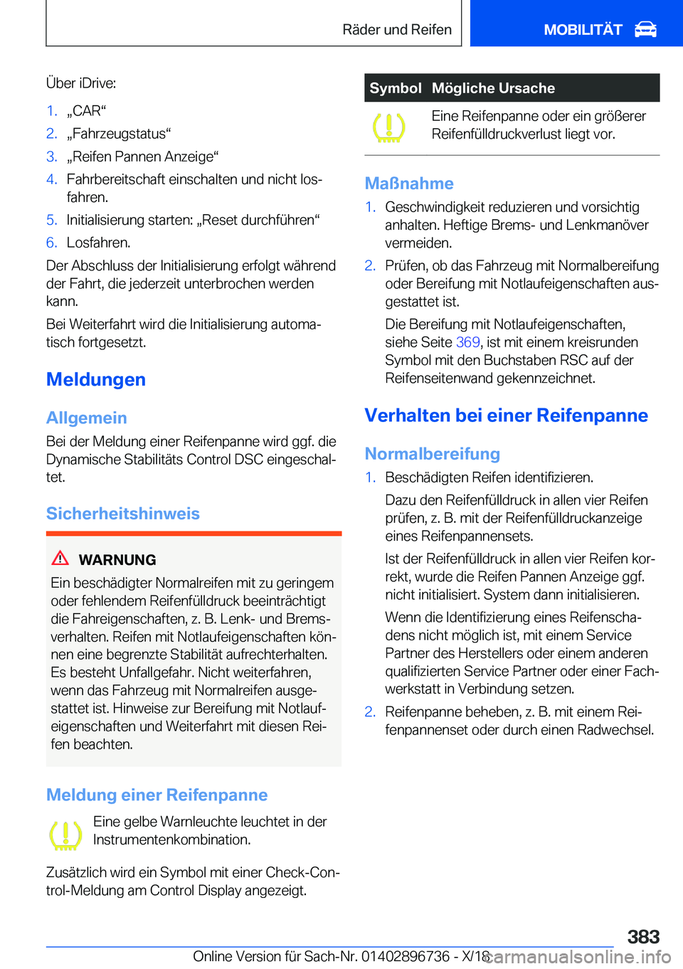 BMW X5 2019  Betriebsanleitungen (in German) �